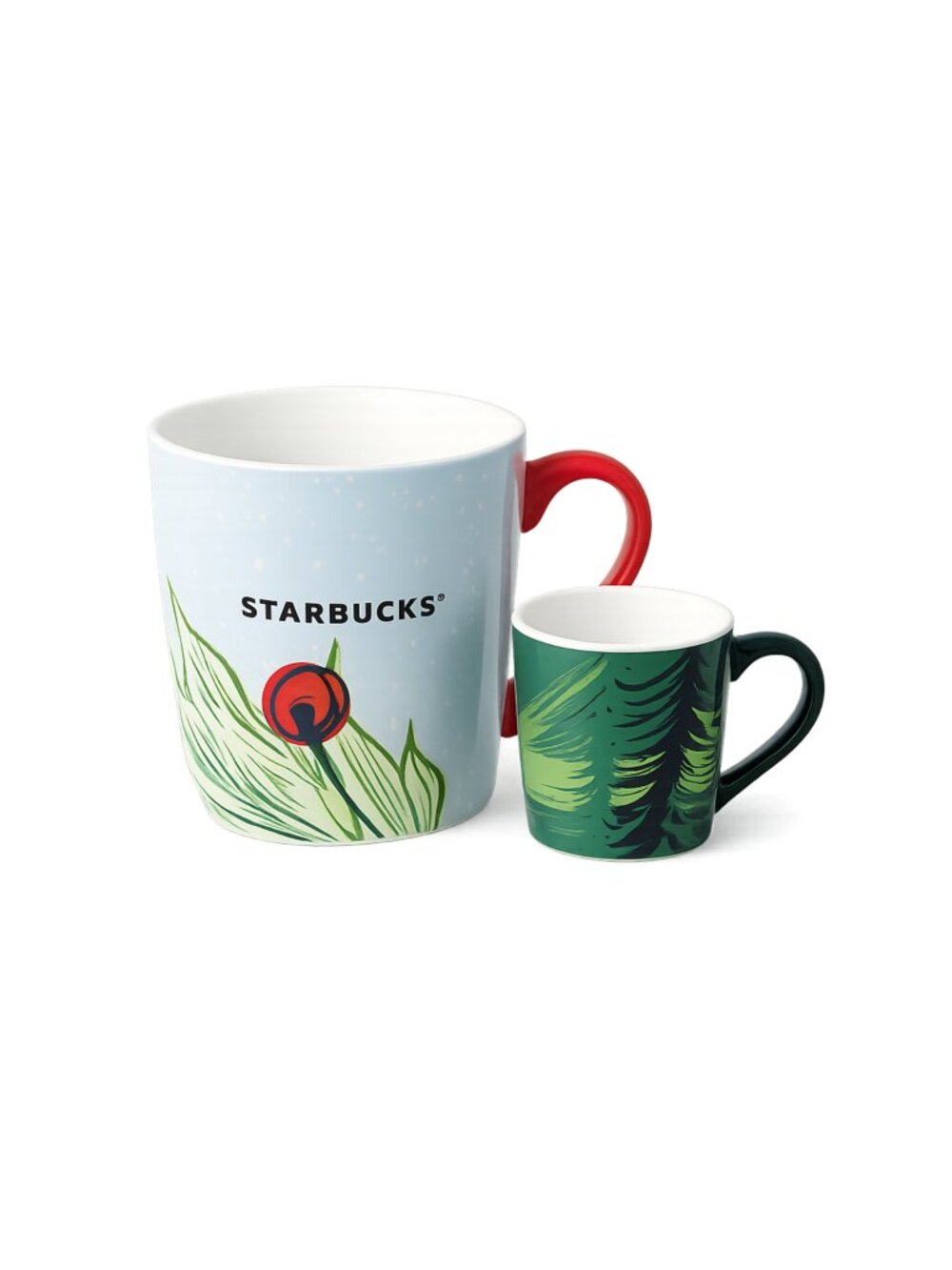 Two Starbucks Coffee Mugs 2014 and 2020